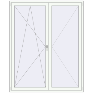 Zamów teraz Drzwi balkonowe 1700x2100 mm BALCONY DOOR REHAU SYNEGO RAL 9016 Traffic white dwustronny