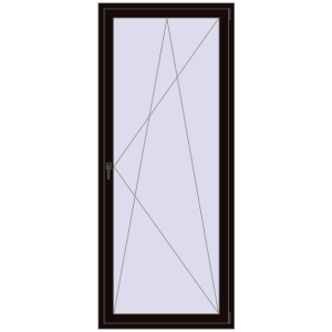 Buy Balcony doors 1000x2400 mm BALCONY DOOR REHAU SYNEGO BLACK_BROWN two-sided