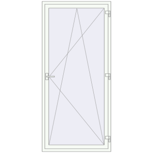 Zamów teraz Drzwi balkonowe 1030x2245 mm BALCONY DOOR REHAU SYNEGO RAL 9016 Traffic white dwustronny
