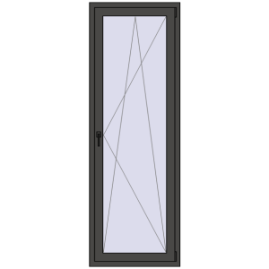 Buy Balcony doors 740x2150 mm BALCONY DOOR REHAU EURO 70 BASALT_GREY two-sided
