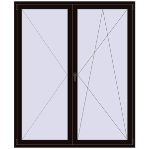 Zamów teraz Drzwi balkonowe 1740x2100 mm BALCONY DOOR REHAU SYNEGO BLACK_BROWN dwustronny