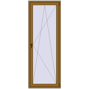 Buy Balcony doors 840x2290 mm BALCONY DOOR REHAU SYNEGO LIGHT_OAK two-sided