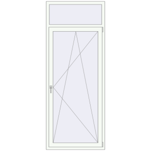 Buy Balcony doors 950x2400 mm BALCONY DOOR REHAU SYNEGO RAL 9016 Traffic white two-sided