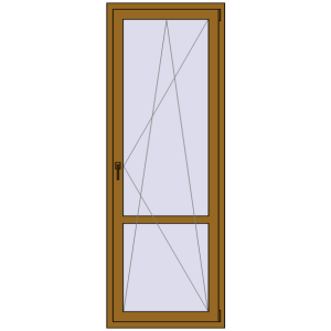 Buy Balcony doors 800x2200 mm BALCONY DOOR REHAU SYNEGO LIGHT_OAK two-sided