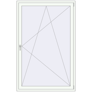 Zamów teraz Drzwi balkonowe 1300x2000 mm BALCONY DOOR REHAU SYNEGO RAL 9016 Traffic white dwustronny