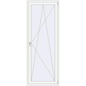 Buy Balcony doors 900x2400 mm BALCONY DOOR REHAU SYNEGO RAL 9016 Traffic white two-sided