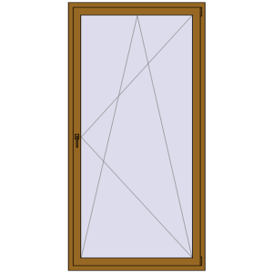 Buy Balcony doors 1200x2350 mm BALCONY DOOR REHAU SYNEGO LIGHT_OAK two-sided
