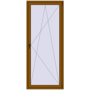 Buy Balcony doors 1000x2400 mm BALCONY DOOR REHAU SYNEGO GOLDEN OAK two-sided