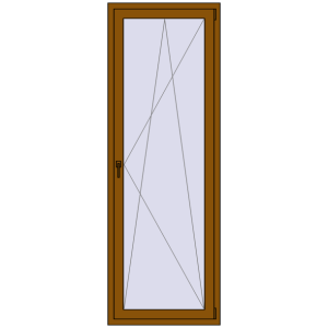 Buy Balcony doors 800x2300 mm BALCONY DOOR REHAU SYNEGO GOLDEN OAK two-sided