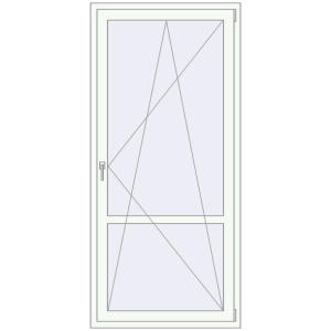 Zamów teraz Drzwi balkonowe 970x2100 mm BALCONY DOOR REHAU EURO 70 RAL 9016 Traffic white dwustronny