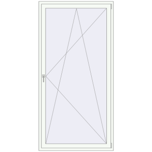 Zamów teraz Drzwi balkonowe 1200x2350 mm BALCONY DOOR REHAU SYNEGO RAL 9016 Traffic white dwustronny