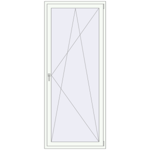 Buy Balcony doors 1000x2400 mm BALCONY DOOR REHAU SYNEGO ANTHRACITE_GREY_STRUKTURAL external