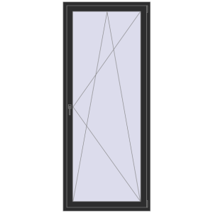 Buy Balcony doors 1000x2400 mm BALCONY DOOR REHAU EURO 70 BLACK_STRUCTURAL two-sided
