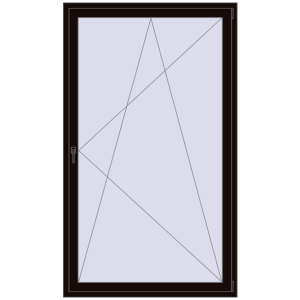 Zamów teraz Drzwi balkonowe 1300x2200 mm BALCONY DOOR REHAU SYNEGO BLACK_BROWN dwustronny