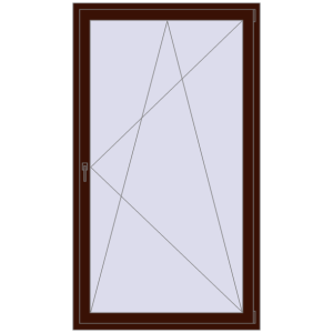 Zamów teraz Drzwi balkonowe 1200x2100 mm BALCONY DOOR REHAU SYNEGO BLACK_CHERRY dwustronny