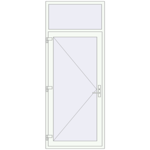 Buy Entrance doors 1000x2500 mm DOOR KORSA ENERGY-SAVING REHAU SYNEGO ANTHRACITE_GREY_STRUKTURAL external