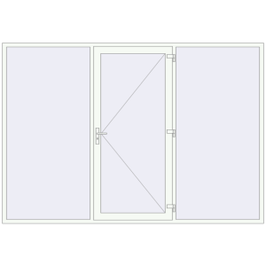 Zamów teraz Drzwi zewnętrzne 3200x2210 mm DOOR KORSA OPTIMUM REHAU BRILLANT RAL 9016 Traffic white dwustronny