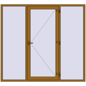 Zamów teraz Drzwi zewnętrzne 2300x2100 mm DOOR KORSA ENERGY-SAVING REHAU SYNEGO LIGHT_OAK dwustronny