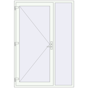 Zamów teraz Drzwi zewnętrzne 1500x2170 mm DOOR KORSA ENERGY-SAVING REHAU SYNEGO ANTHRACITE_GREY_STRUKTURAL zewnętrzny