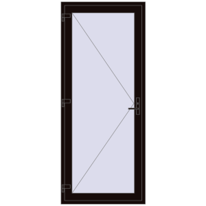 Zamów teraz Drzwi zewnętrzne 1000x2400 mm DOOR KORSA ENERGY-SAVING REHAU SYNEGO BLACK_BROWN dwustronny