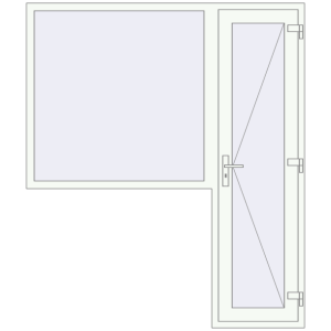Buy Entrance doors 1800x2100 mm DOOR KORSA OPTIMUM REHAU BRILLANT GOLDEN OAK external