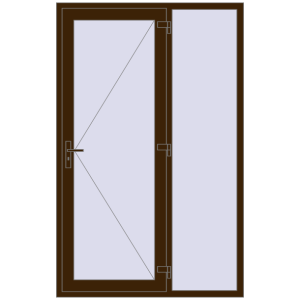 Zamów teraz Drzwi zewnętrzne 1400x2200 mm DOOR KORSA OPTIMUM REHAU BRILLANT DARK_OAK dwustronny