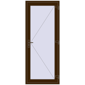 Zamów teraz Drzwi zewnętrzne 900x2200 mm DOOR OPTIMUM REHAU BRILLANT DARK_OAK dwustronny