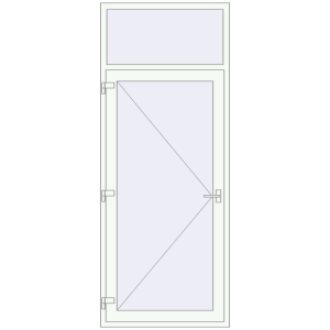 Buy Entrance doors 1020x2560 mm DOOR KORSA ENERGY-SAVING REHAU SYNEGO BLACK_BROWN external