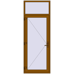 Zamów teraz Drzwi zewnętrzne 950x2600 mm DOOR KORSA OPTIMUM REHAU BRILLANT GOLDEN OAK dwustronny