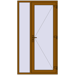 Zamów teraz Drzwi zewnętrzne 1200x2200 mm DOOR KORSA OPTIMUM REHAU BRILLANT GOLDEN OAK dwustronny