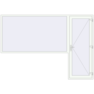 Buy Entrance doors 3150x2200 mm DOOR KORSA OPTIMUM REHAU BRILLANT RAL 9016 Traffic white two-sided