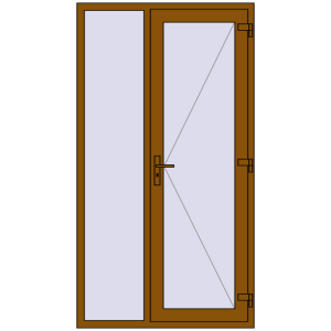Zamów teraz Drzwi zewnętrzne 1200x2180 mm DOOR KORSA OPTIMUM REHAU BRILLANT GOLDEN OAK dwustronny