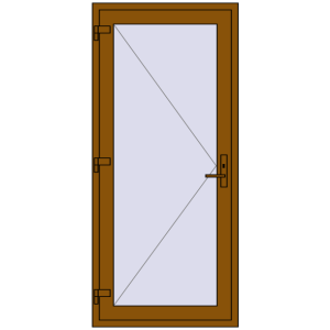 Zamów teraz Drzwi zewnętrzne 900x2000 mm DOOR KORSA OPTIMUM REHAU BRILLANT GOLDEN OAK dwustronny