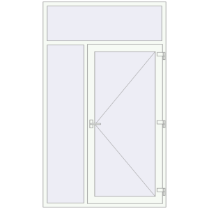 Zamów teraz Drzwi zewnętrzne 1500x2500 mm DOOR KORSA OPTIMUM REHAU BRILLANT RAL 9016 Traffic white dwustronny