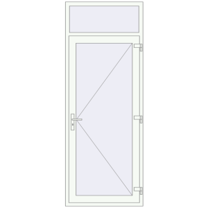 Buy Entrance doors 950x2500 mm DOOR KORSA OPTIMUM REHAU BRILLANT ANTHRACITE_GREY_STRUKTURAL external