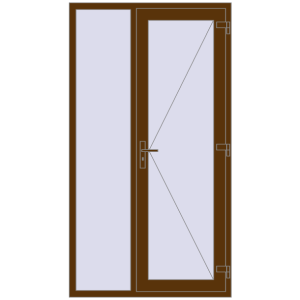 Zamów teraz Drzwi zewnętrzne 1200x2180 mm DOOR KORSA OPTIMUM REHAU BRILLANT WALNUT dwustronny