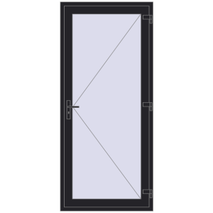 Zamów teraz Drzwi zewnętrzne 1000x2250 mm DOOR ENERGY-SAVING REHAU SYNEGO BLACK_ULTI-MATT dwustronny