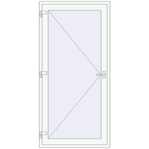 Buy Entrance doors 1000x2200 mm DOOR KORSA OPTIMUM REHAU BRILLANT WALNUT external