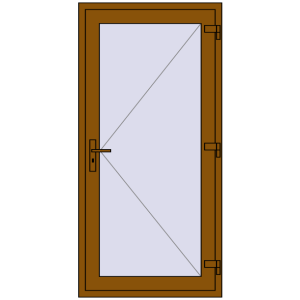 Zamów teraz Drzwi zewnętrzne 900x1850 mm DOOR KORSA OPTIMUM REHAU BRILLANT GOLDEN OAK dwustronny