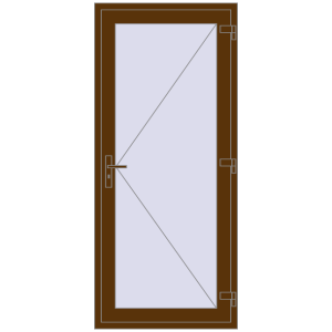 Zamów teraz Drzwi wewnętrzne 900x2050 mm REHAU BASE 60 TERRACE (Т94) WALNUT dwustronny