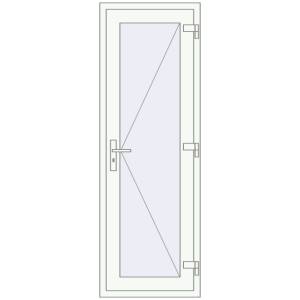 Zamów teraz Drzwi wewnętrzne 650x1900 mm REHAU BASE 60 (Z74) RAL 9016 Traffic white dwustronny