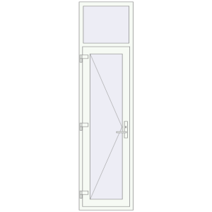 Zamów teraz Drzwi wewnętrzne 650x2500 mm REHAU BASE 60 (Z74) RAL 9016 Traffic white dwustronny