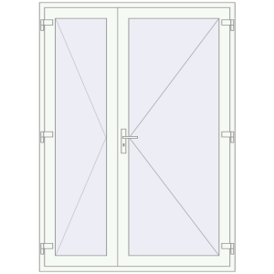 Buy Internal doors 1600x2200 mm REHAU BASE 60 TERRACE (Т94) LIGHT_OAK external