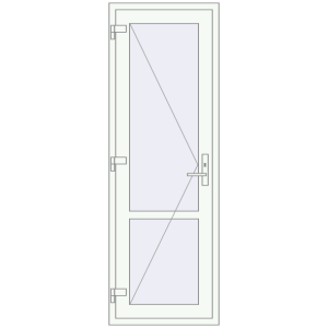 Buy Internal doors 700x2050 mm REHAU OPTIMUM 70 (Z74) RAL 9016 Traffic white two-sided