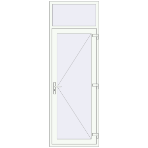 Zamów teraz Drzwi wewnętrzne 850x2500 mm REHAU BASE 60 (Z74) RAL 9016 Traffic white dwustronny