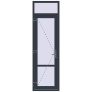 Zamów teraz Drzwi wewnętrzne 700x2350 mm REHAU BASE 60 (Z74) ANTHRACITE_GREY_STRUKTURAL dwustronny