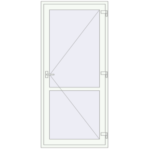 Zamów teraz Drzwi wewnętrzne 1030x2245 mm REHAU BASE 60 (Z74) RAL 9016 Traffic white dwustronny