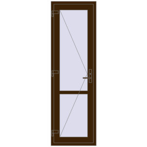 Buy Internal doors 680x2170 mm REHAU BASE 60 (Z74) DARK_OAK two-sided