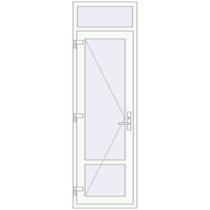 Zamów teraz Drzwi wewnętrzne 700x2250 mm REHAU BASE 60 (Z74) RAL 9016 Traffic white dwustronny