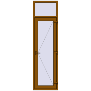 Buy Internal doors 700x2500 mm REHAU OPTIMUM 70 (Z74) GOLDEN OAK two-sided